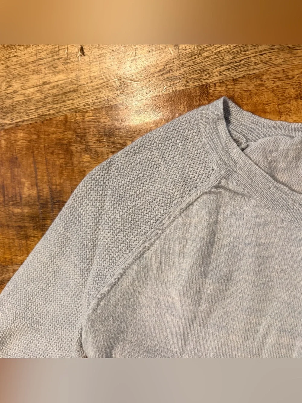 J.Crew Gray Lightweight Knit 3/4 Sleeve Sweater Top Size Small
